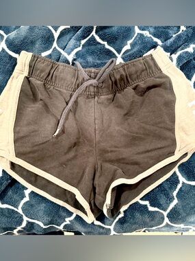 PINK Victoria's Secret Black and Tan Athletic Shorts